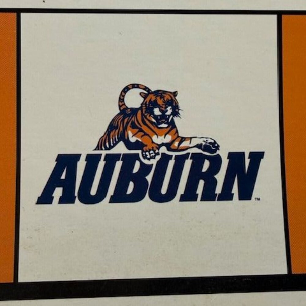 Vintage Auburn University Helmet Checkers - Picture 10 of 15